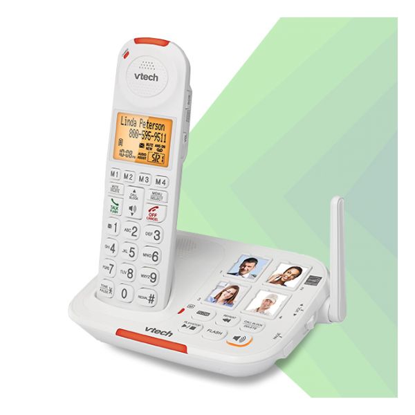 Vtech Cordless Amplified Phone with Answering System Canadian Hearing